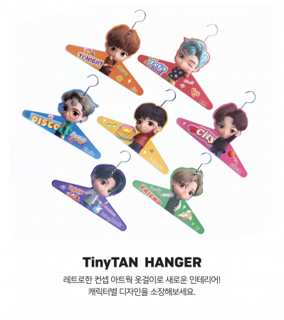 韓團 BTS 防彈少年團 官方正版 TinyTAN 造型衣架