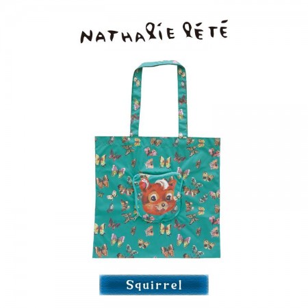 Nathalie Lete 造型手提包 收納袋 摺疊收納袋 松鼠臉