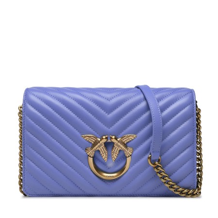 PINKO love chick Classic 羊皮 中包 紫色