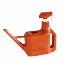 日本 SPICE  澆水兩用園藝水壺 澆花壺 噴霧壺 噴霧器 噴霧噴頭1.6l 橘色 9261