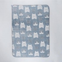 HEMING`S 夜光 發光 毛毯 動物 貓臉