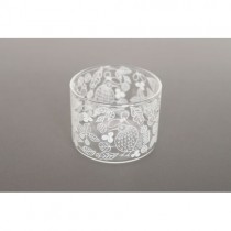 MIYUKI MATSUO 松尾美雪 耐熱玻璃杯 Low Glass bird&leaf 鳥與葉 9431