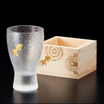ADERIA 花火金魚清酒杯組-100ml/1入禮盒組