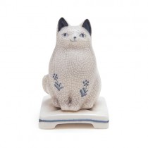 日本香堂 陶瓷 猫香爐