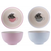 北歐 BLOOMINGVILLE 動物- 兔子小餐碗-2入 (粉紅) ma05
