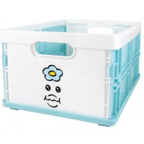 日本 Opanchu Usagi 內褲兔 摺疊收納箱 文具 Npochamu 白色