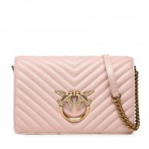 PINKO love chick Mini 羊皮 小包 粉色
