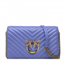 PINKO love chick Classic 羊皮 中包 紫色