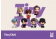 韓團 BTS 防彈少年團 官方正版 TinyTAN 油性麥克筆 7色角色套組