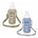 Kusuguru Japan 透明 耐熱耐冷 保暖保溫 水瓶 背帶 600ML 藍色