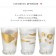 ADERIA 金箔貓腳玻璃杯-300ml/1入禮盒組
